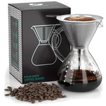 Pour Over Coffee Maker - 27OZ High Heat Borosilica New. Price: $41.99.