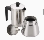 Bonjour Coffee Maker Stainless Steel 4-CUP Expresso Stovetop Gas Electric Open. Price: $49.99.
