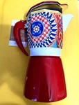 Brandani 9-CUP Moka Pot Coffee Maker Percolator Multicolor Aluminum New. Price: $39.95.
