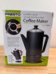 *read* Presto 02815 Cordless Coffee Maker Stainless Steel Percolator Black New. Price: $89.99.